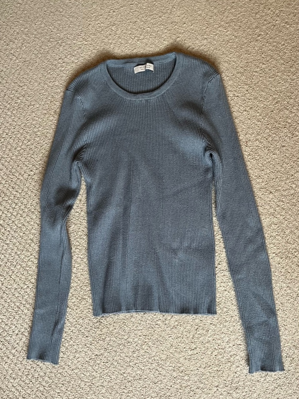 Active USA Ribbed Crewneck Shirt/Sweater